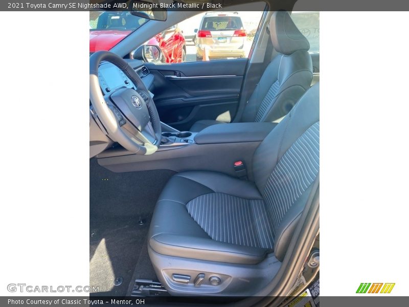 Midnight Black Metallic / Black 2021 Toyota Camry SE Nightshade AWD