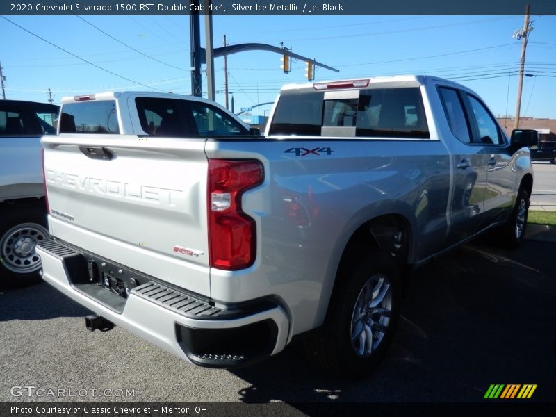 Silver Ice Metallic / Jet Black 2020 Chevrolet Silverado 1500 RST Double Cab 4x4