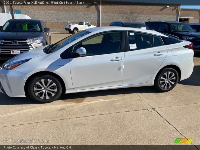 Wind Chill Pearl / Black 2021 Toyota Prius XLE AWD-e