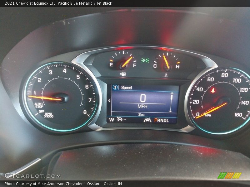 Pacific Blue Metallic / Jet Black 2021 Chevrolet Equinox LT