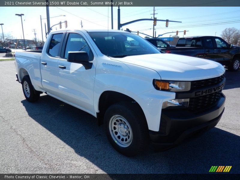 Summit White / Jet Black 2021 Chevrolet Silverado 1500 WT Double Cab