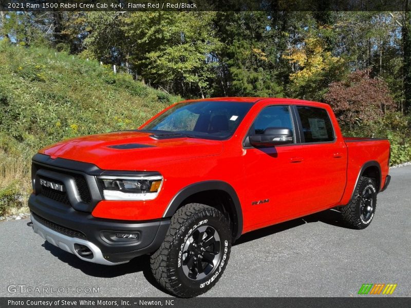 Flame Red / Red/Black 2021 Ram 1500 Rebel Crew Cab 4x4