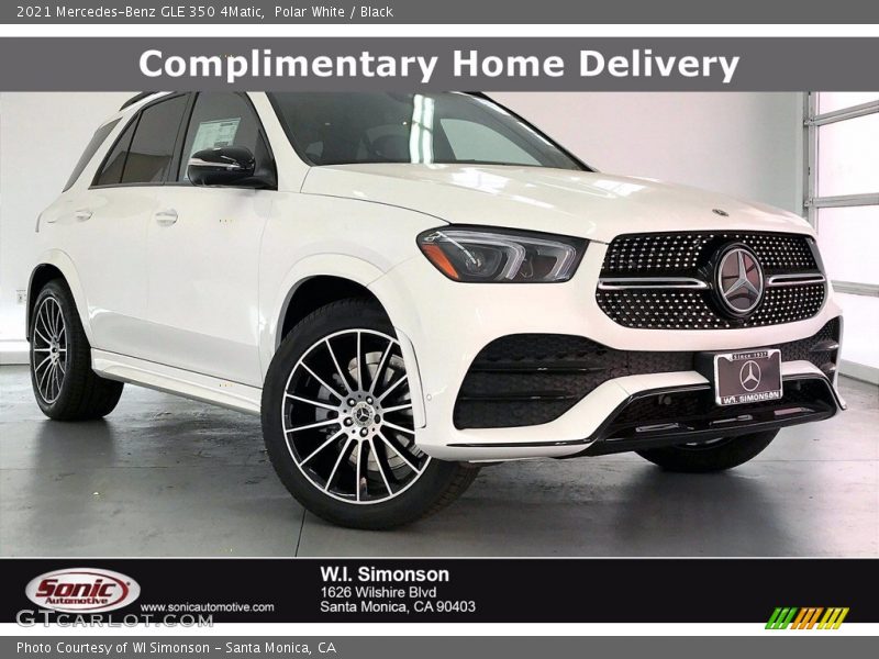 Polar White / Black 2021 Mercedes-Benz GLE 350 4Matic