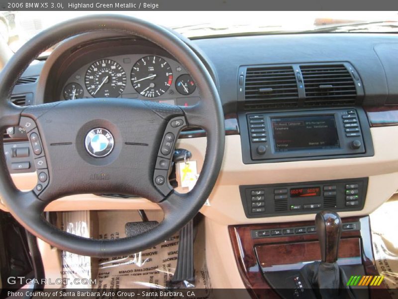 Highland Green Metallic / Beige 2006 BMW X5 3.0i