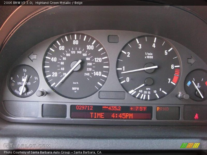 Highland Green Metallic / Beige 2006 BMW X5 3.0i