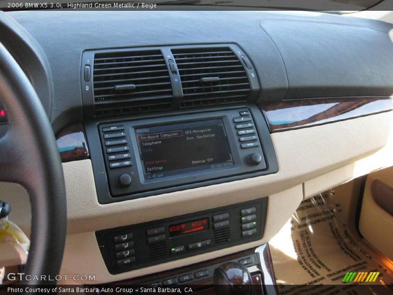 Highland Green Metallic / Beige 2006 BMW X5 3.0i