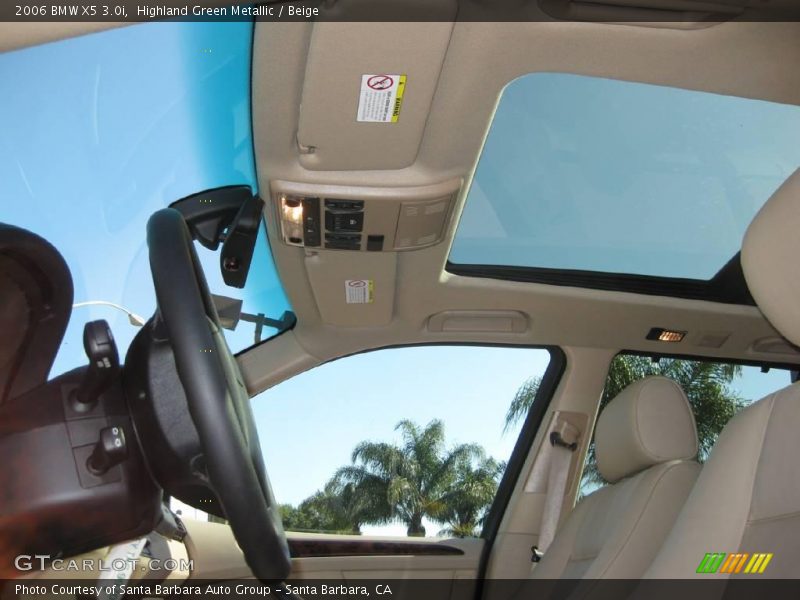 Highland Green Metallic / Beige 2006 BMW X5 3.0i
