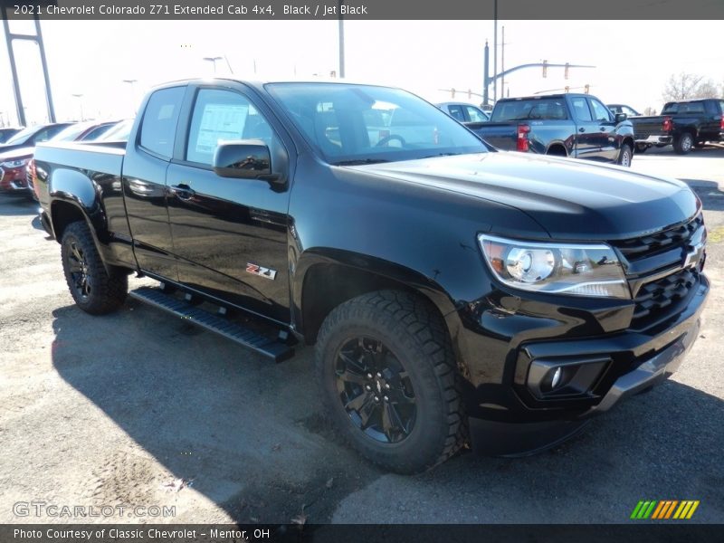 Black / Jet Black 2021 Chevrolet Colorado Z71 Extended Cab 4x4