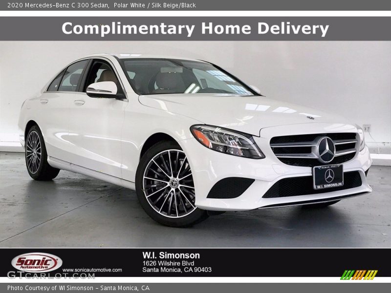 Polar White / Silk Beige/Black 2020 Mercedes-Benz C 300 Sedan