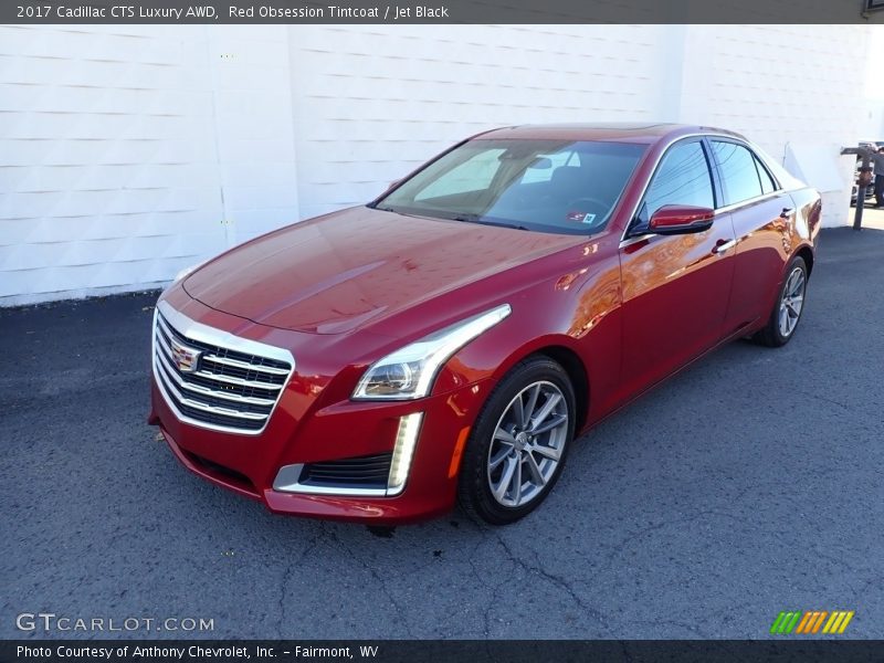 Red Obsession Tintcoat / Jet Black 2017 Cadillac CTS Luxury AWD