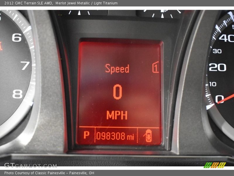 Merlot Jewel Metallic / Light Titanium 2012 GMC Terrain SLE AWD