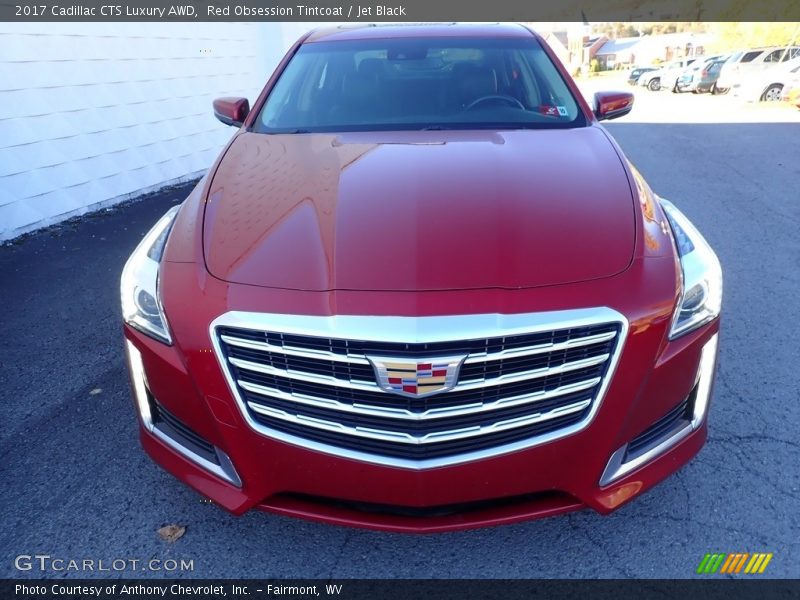 Red Obsession Tintcoat / Jet Black 2017 Cadillac CTS Luxury AWD