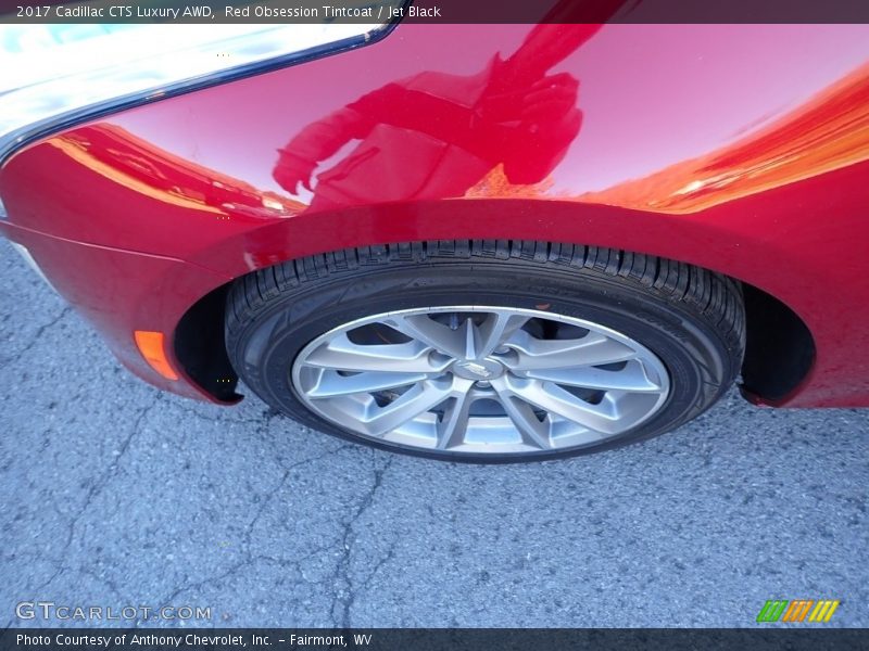 Red Obsession Tintcoat / Jet Black 2017 Cadillac CTS Luxury AWD