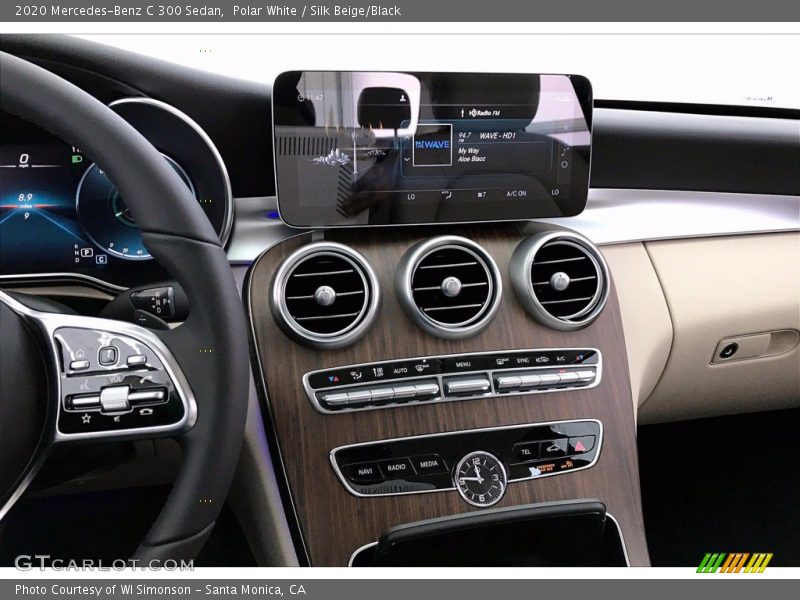 Polar White / Silk Beige/Black 2020 Mercedes-Benz C 300 Sedan