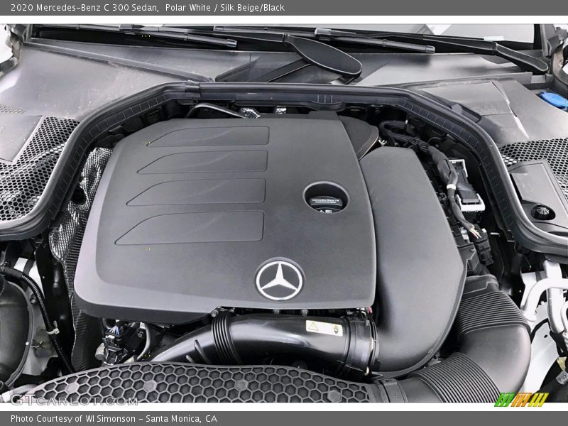 Polar White / Silk Beige/Black 2020 Mercedes-Benz C 300 Sedan