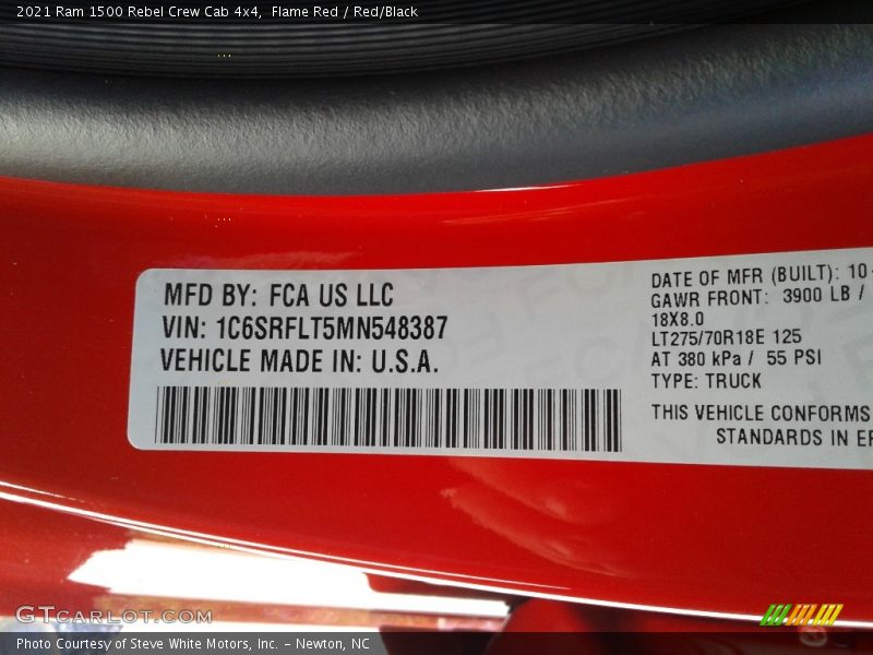 Flame Red / Red/Black 2021 Ram 1500 Rebel Crew Cab 4x4