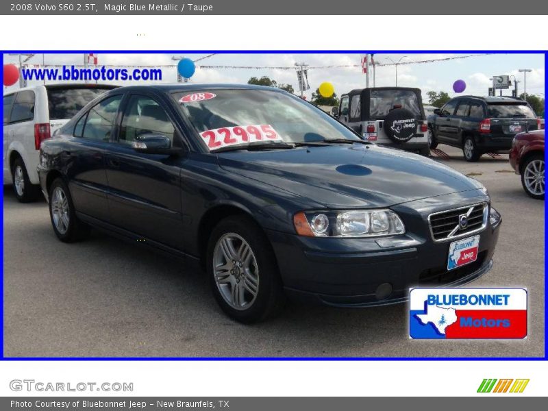 Magic Blue Metallic / Taupe 2008 Volvo S60 2.5T