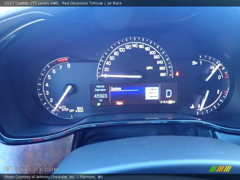 Red Obsession Tintcoat / Jet Black 2017 Cadillac CTS Luxury AWD