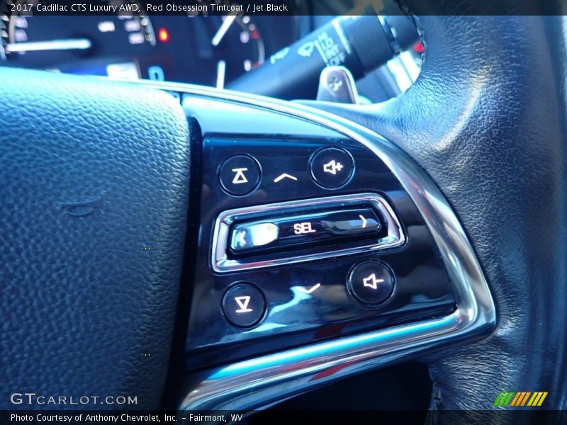 Red Obsession Tintcoat / Jet Black 2017 Cadillac CTS Luxury AWD
