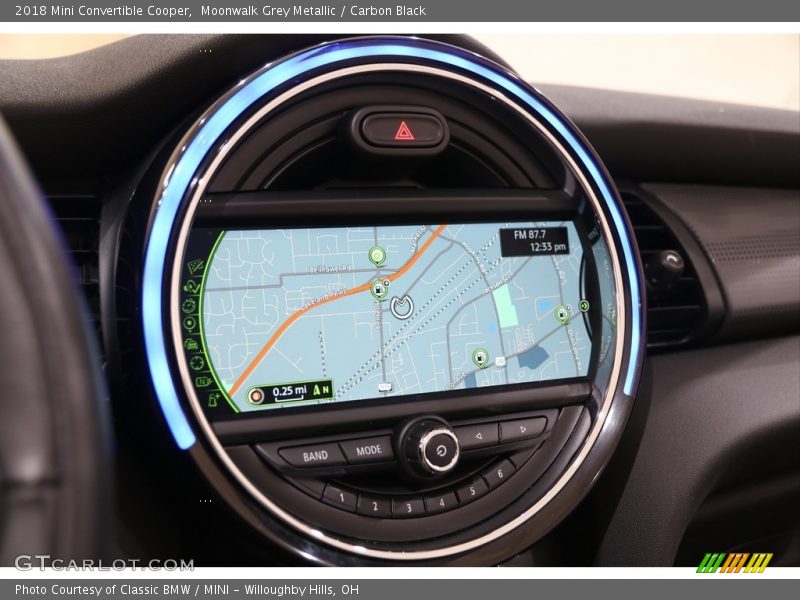 Navigation of 2018 Convertible Cooper