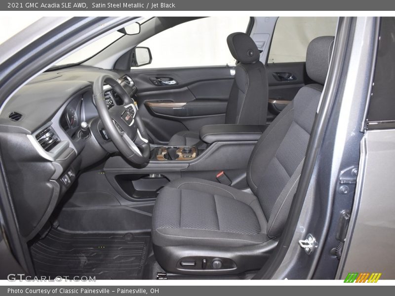 Satin Steel Metallic / Jet Black 2021 GMC Acadia SLE AWD