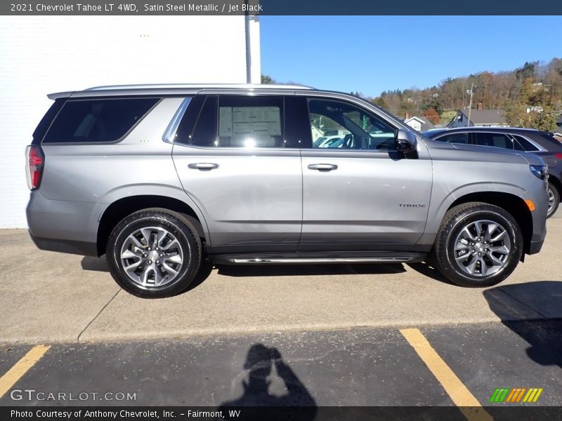 Satin Steel Metallic / Jet Black 2021 Chevrolet Tahoe LT 4WD