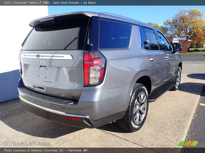 Satin Steel Metallic / Jet Black 2021 Chevrolet Tahoe LT 4WD