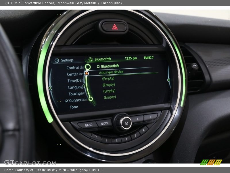 Moonwalk Grey Metallic / Carbon Black 2018 Mini Convertible Cooper