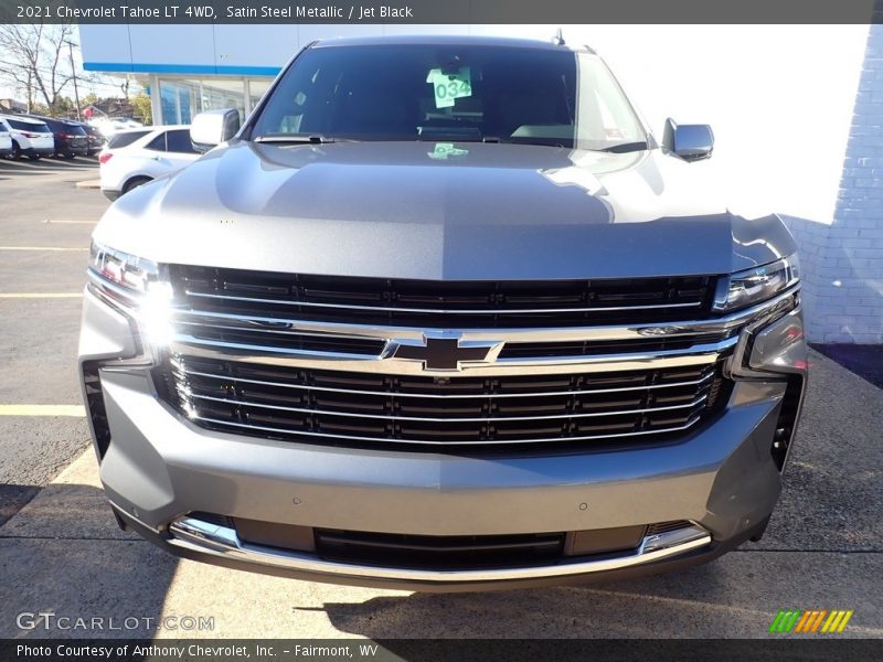 Satin Steel Metallic / Jet Black 2021 Chevrolet Tahoe LT 4WD