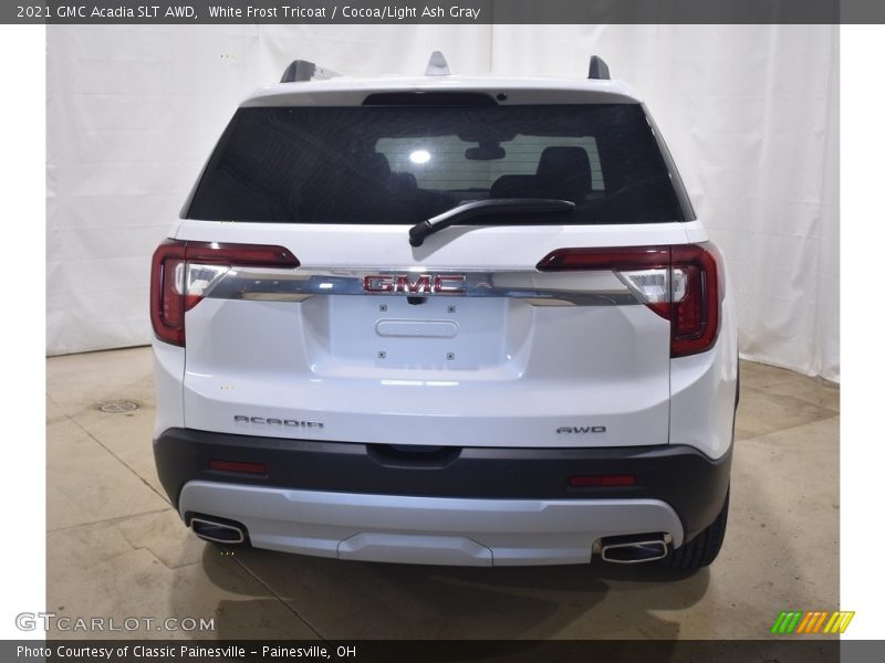 White Frost Tricoat / Cocoa/Light Ash Gray 2021 GMC Acadia SLT AWD