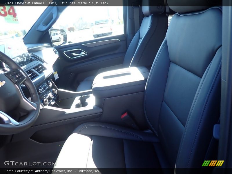 Satin Steel Metallic / Jet Black 2021 Chevrolet Tahoe LT 4WD