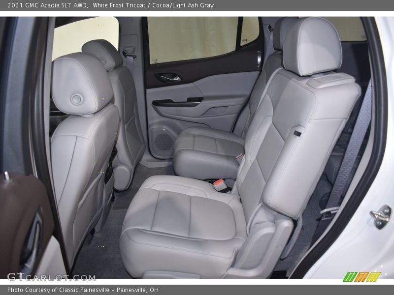 White Frost Tricoat / Cocoa/Light Ash Gray 2021 GMC Acadia SLT AWD