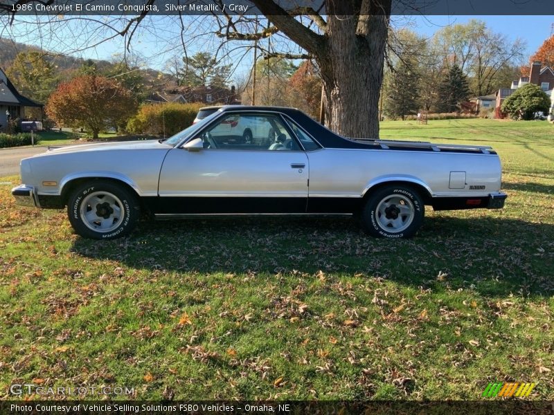  1986 El Camino Conquista Silver Metallic