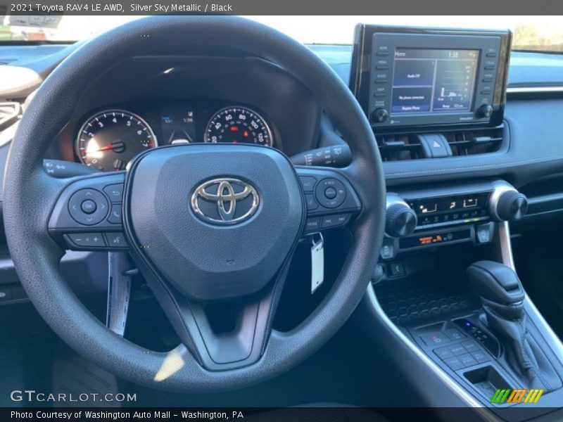 Silver Sky Metallic / Black 2021 Toyota RAV4 LE AWD