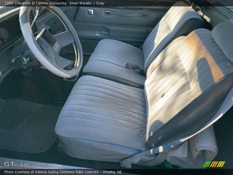  1986 El Camino Conquista Gray Interior