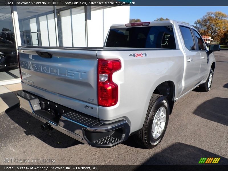 Silver Ice Metallic / Jet Black 2021 Chevrolet Silverado 1500 LT Crew Cab 4x4