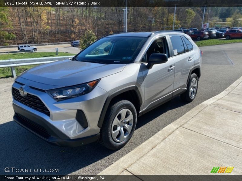 Silver Sky Metallic / Black 2021 Toyota RAV4 LE AWD