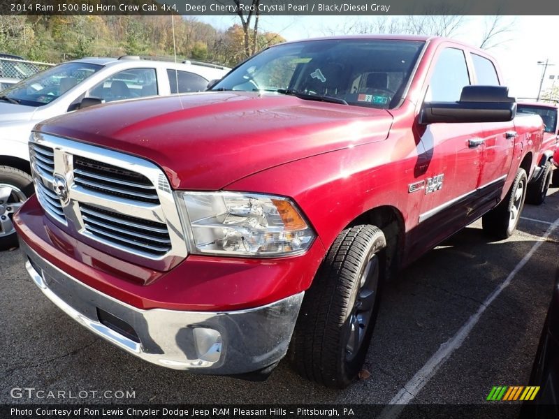 Deep Cherry Red Crystal Pearl / Black/Diesel Gray 2014 Ram 1500 Big Horn Crew Cab 4x4