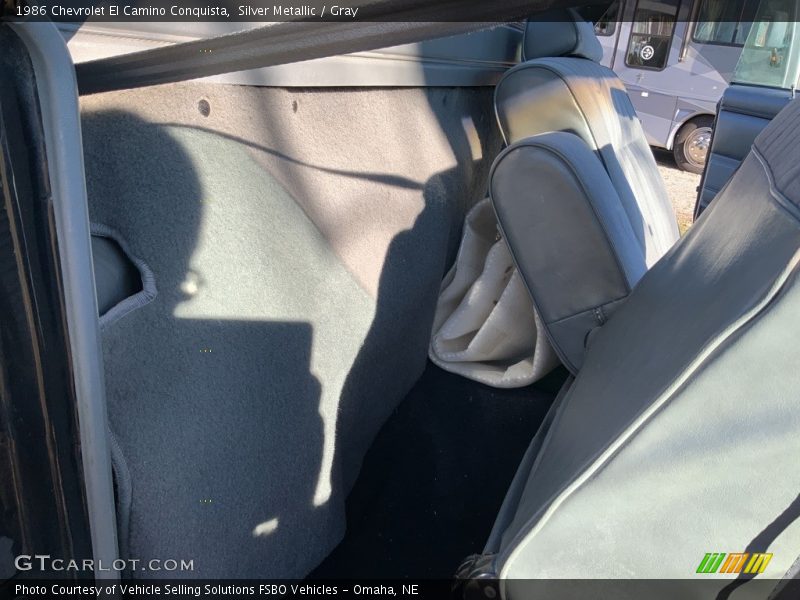 Silver Metallic / Gray 1986 Chevrolet El Camino Conquista