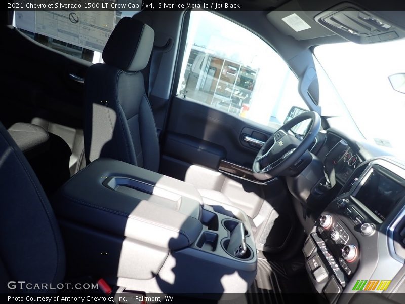 Silver Ice Metallic / Jet Black 2021 Chevrolet Silverado 1500 LT Crew Cab 4x4