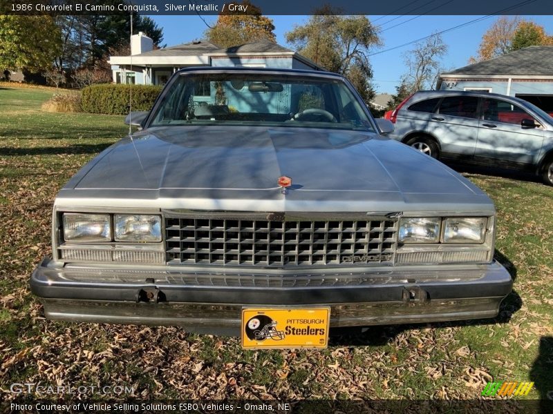 Silver Metallic / Gray 1986 Chevrolet El Camino Conquista