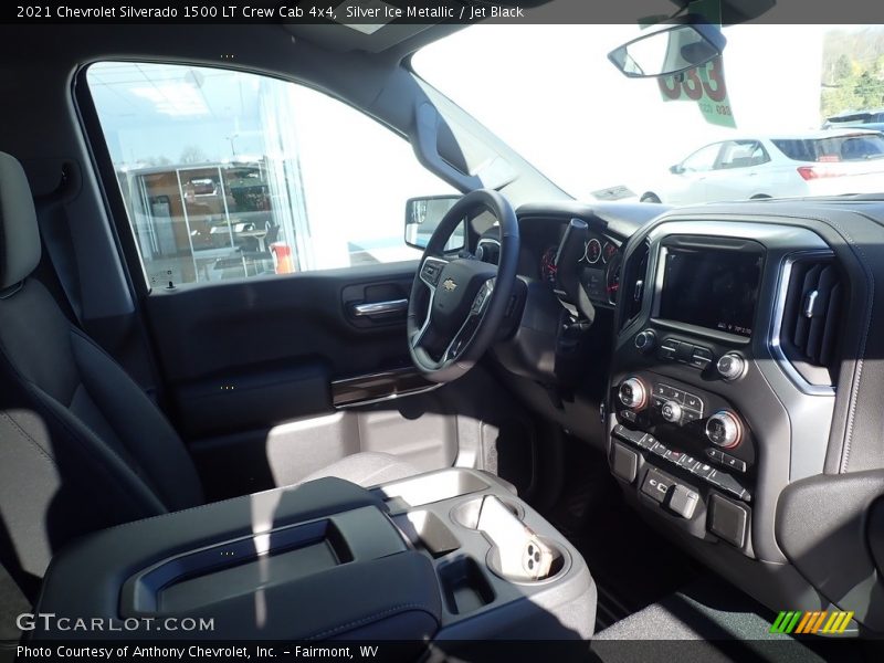 Silver Ice Metallic / Jet Black 2021 Chevrolet Silverado 1500 LT Crew Cab 4x4