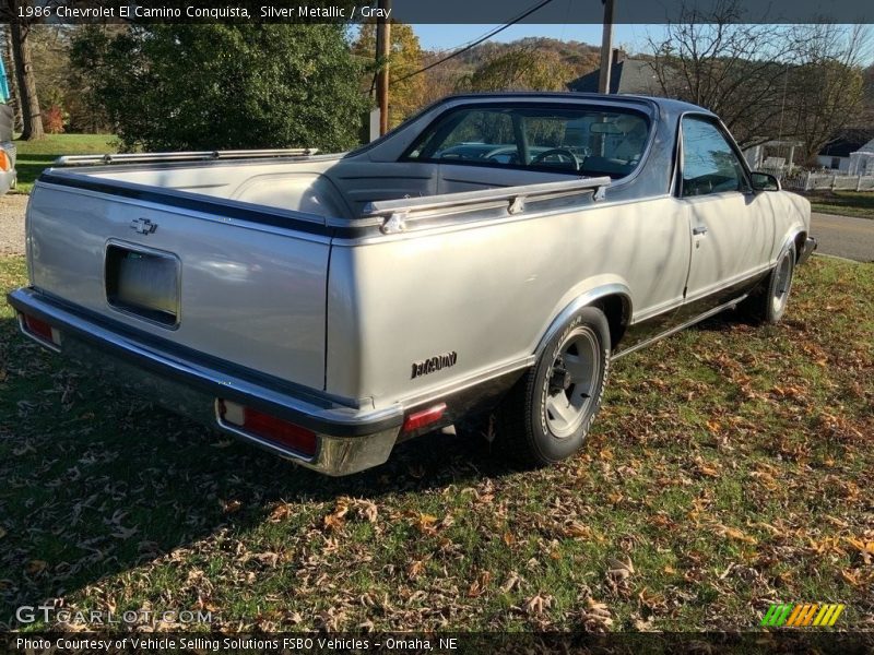  1986 El Camino Conquista Silver Metallic