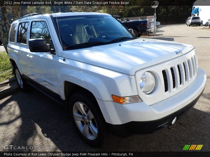 Bright White / Dark Slate Gray/Light Pebble Beige 2012 Jeep Patriot Latitude 4x4