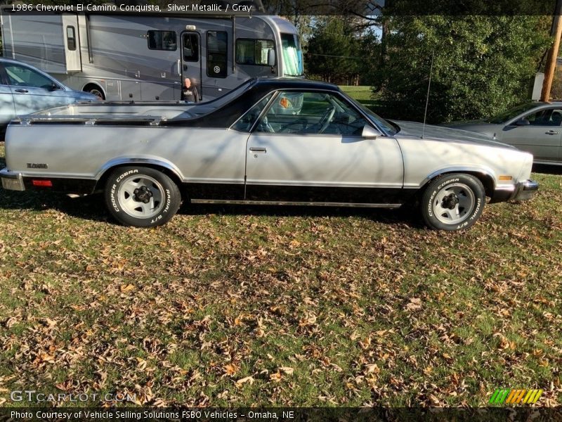  1986 El Camino Conquista Silver Metallic