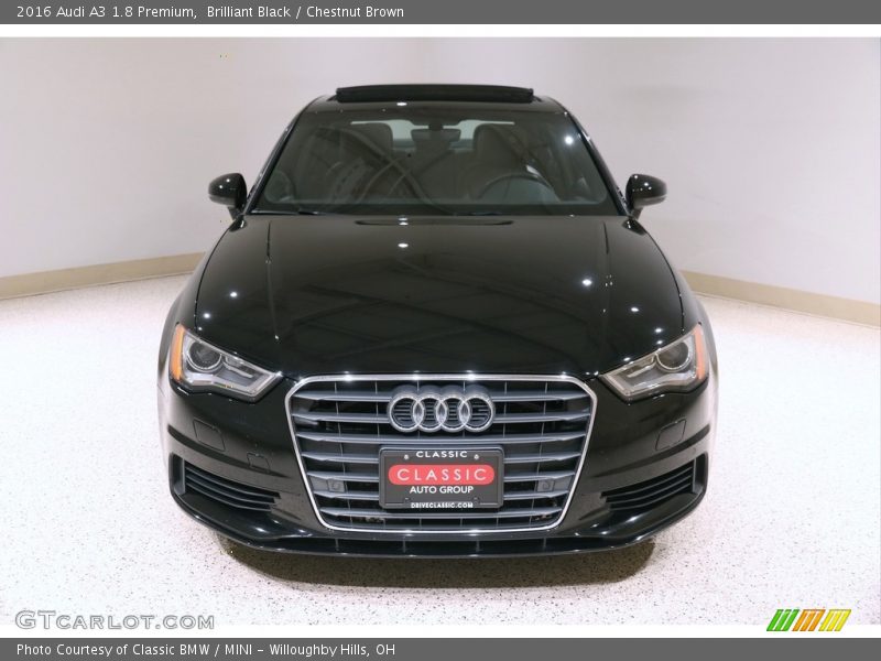 Brilliant Black / Chestnut Brown 2016 Audi A3 1.8 Premium