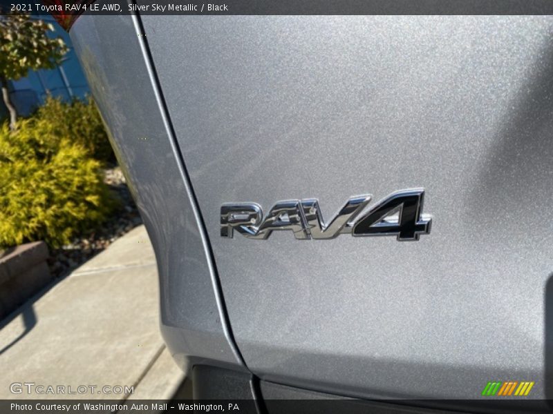 Silver Sky Metallic / Black 2021 Toyota RAV4 LE AWD