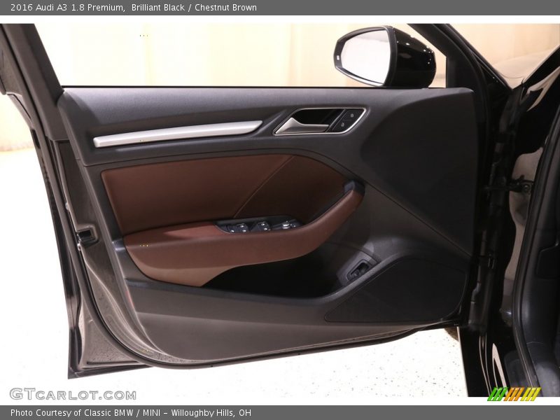 Brilliant Black / Chestnut Brown 2016 Audi A3 1.8 Premium
