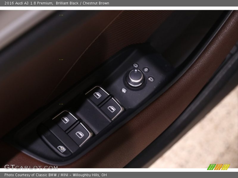 Brilliant Black / Chestnut Brown 2016 Audi A3 1.8 Premium
