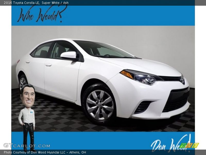 Super White / Ash 2016 Toyota Corolla LE